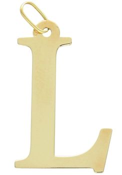 Złota zawieszka literka L ze złota próby 333. Wyrazisty, elegancki wisiorek z inicjałem. Idealny pomysł na prezent ✨ Diament.1.jpg